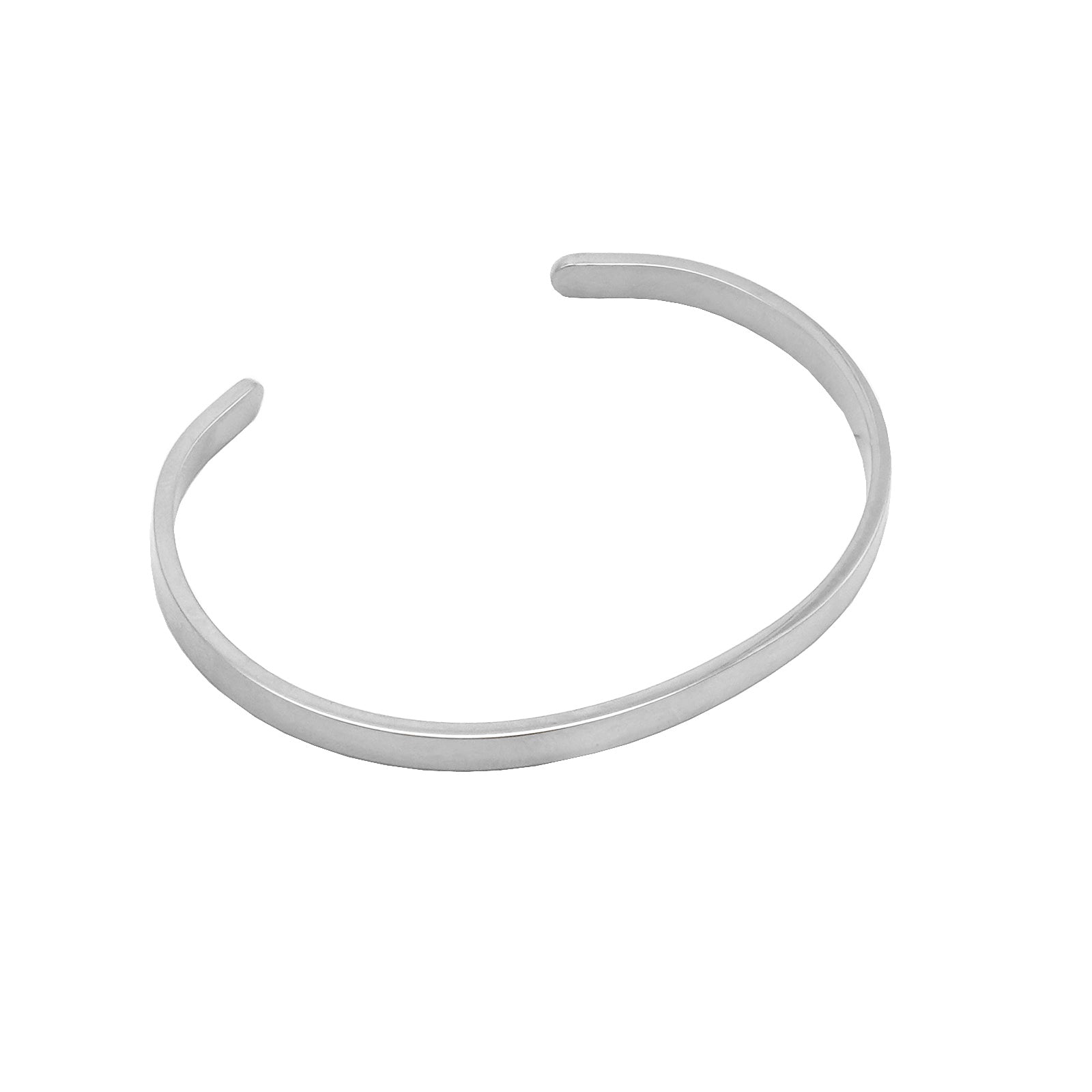 Minimal Silver Cuff Band