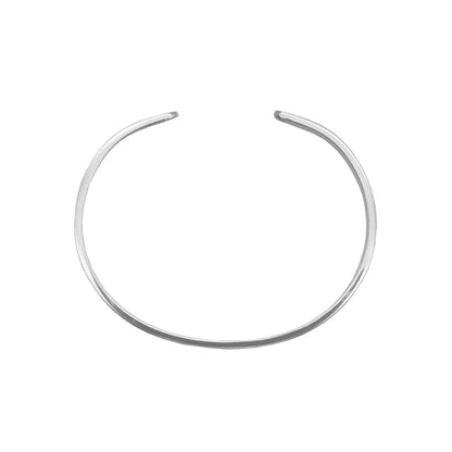 Minimal Silver Cuff Band