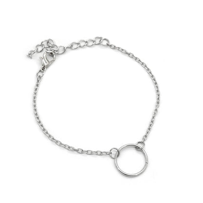 Enchanted Set Of 6 Silver Bracelets - Joker & Witch
