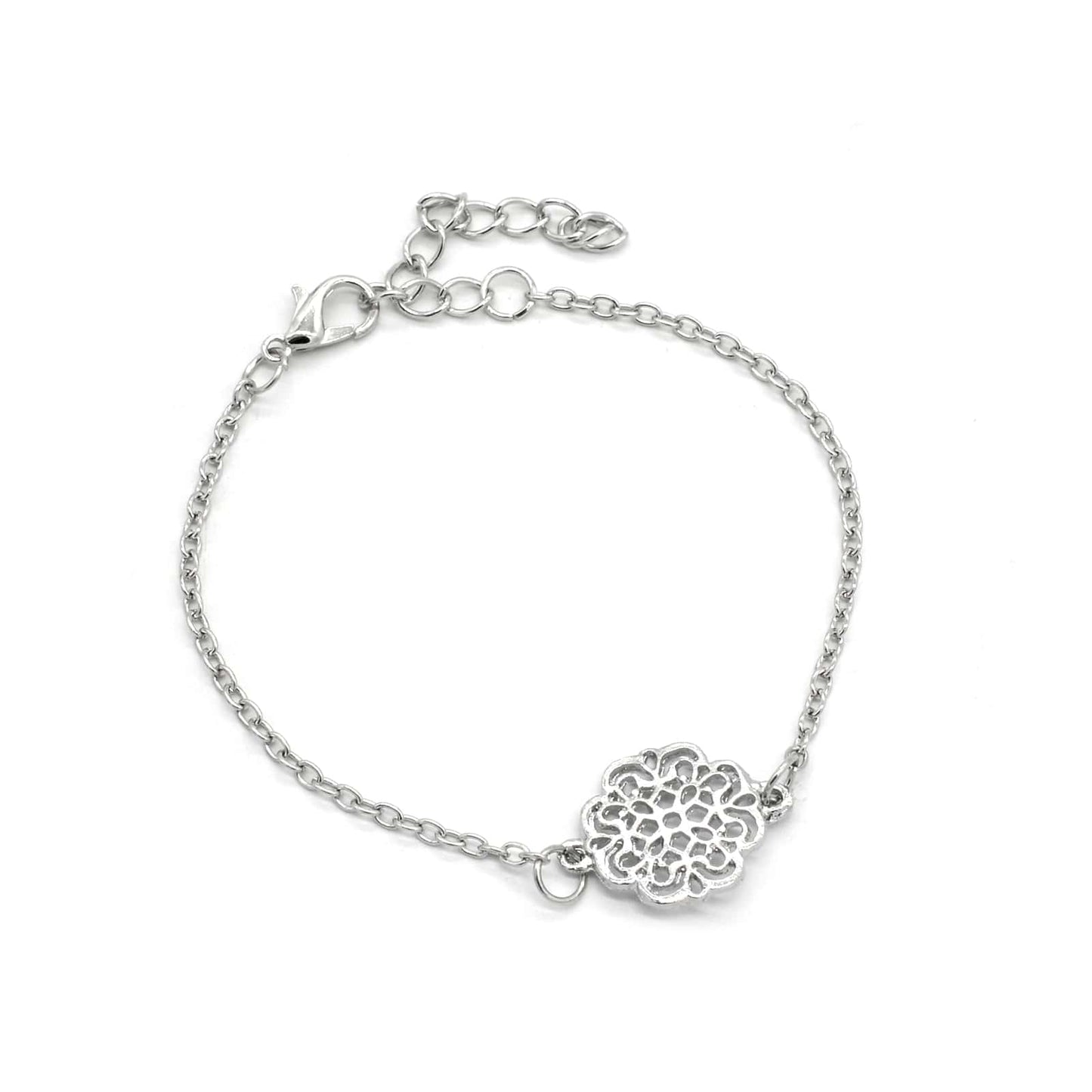 Enchanted Set Of 6 Silver Bracelets - Joker & Witch