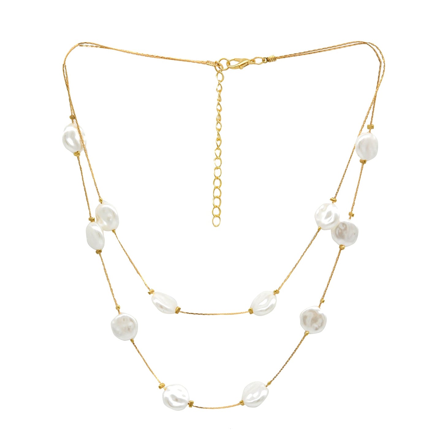Elegant Pearl White Jewelry Set