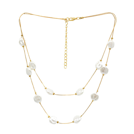 Elegant Pearl White Jewelry Set