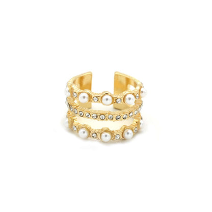 Pearlaceous Gold Ring - Joker & Witch