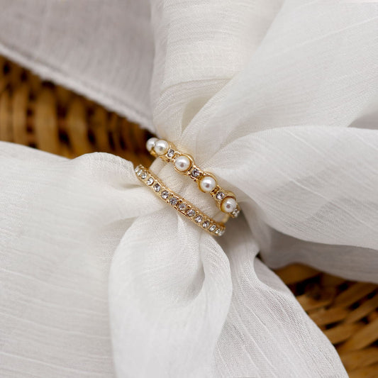Pearlesque Gold Ring - Joker & Witch