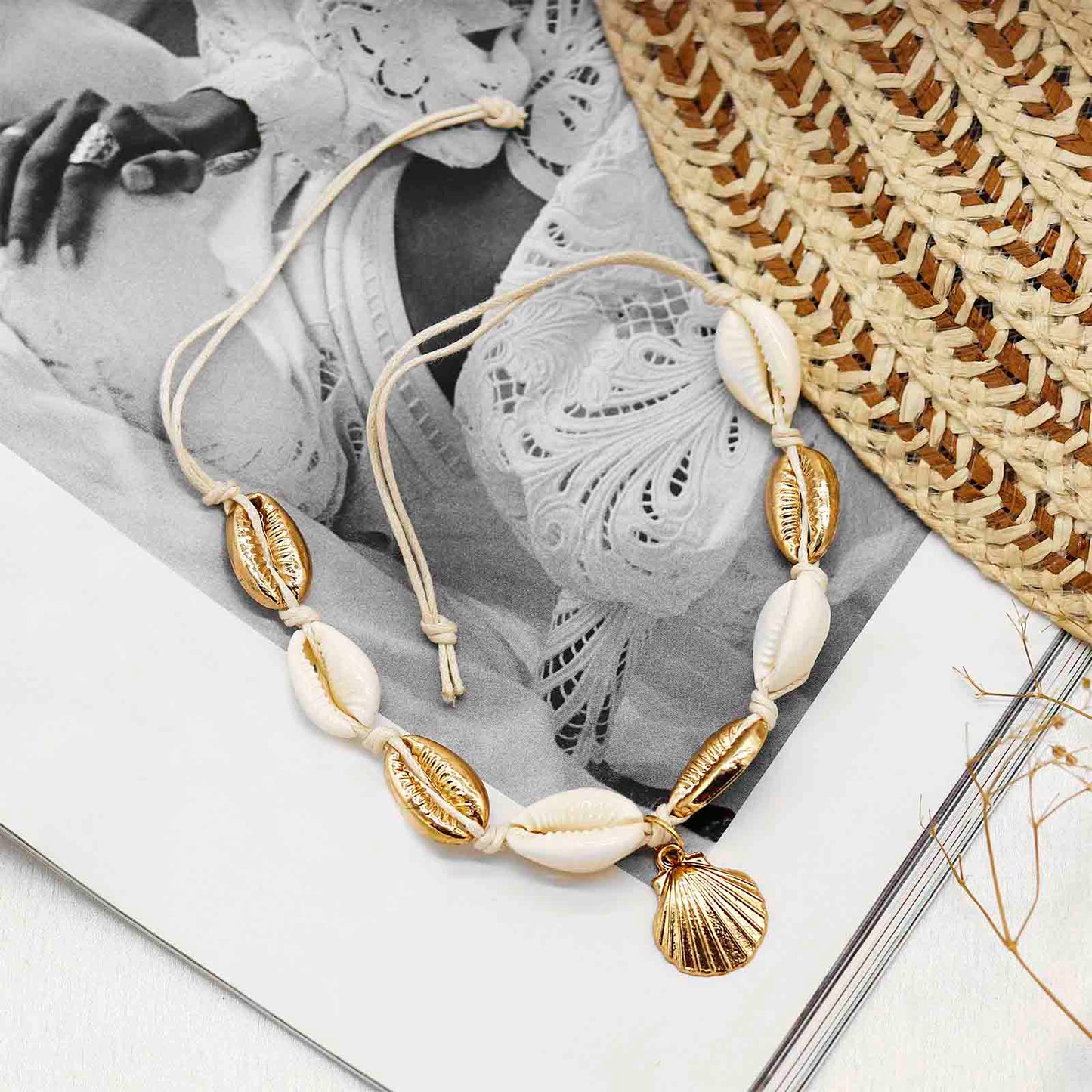 Erica Mixed Shell Bracelet/Anklet - Joker & Witch