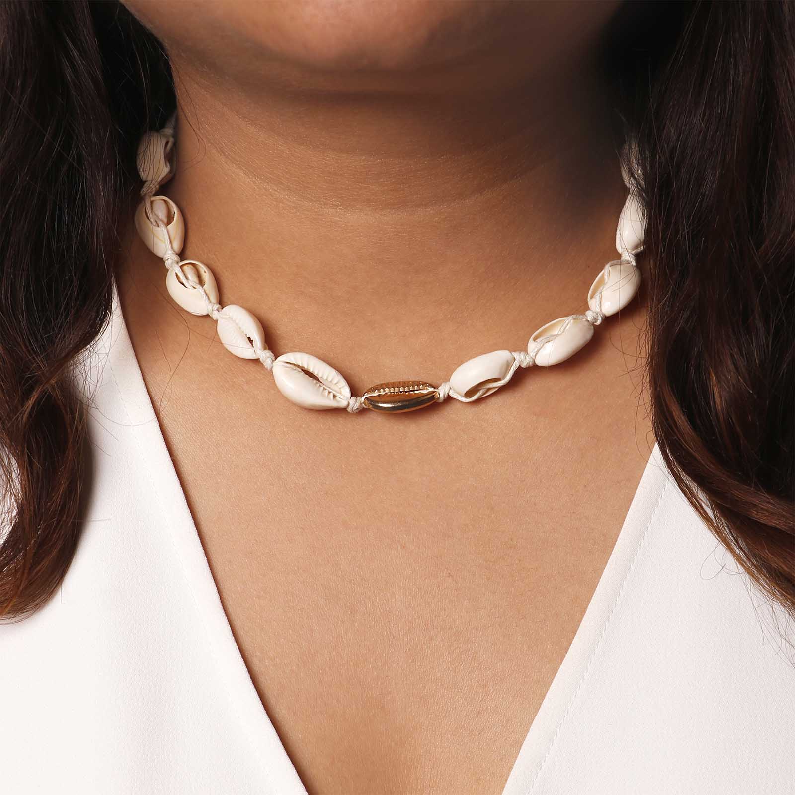 Naomi Mixed Shell Necklace - Joker & Witch
