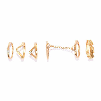 Elegant Gold Midi Rings - Joker & Witch