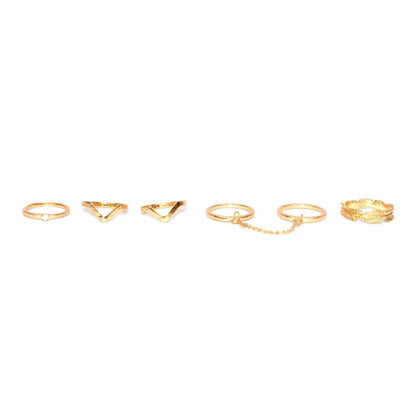 Elegant Gold Midi Rings - Joker & Witch