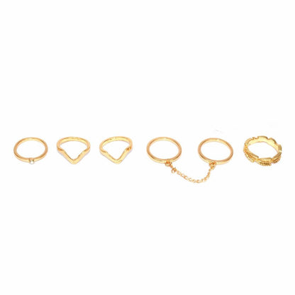 Elegant Gold Midi Rings - Joker & Witch