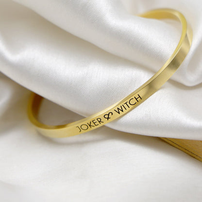 Joker & Witch Gold Cuff Band