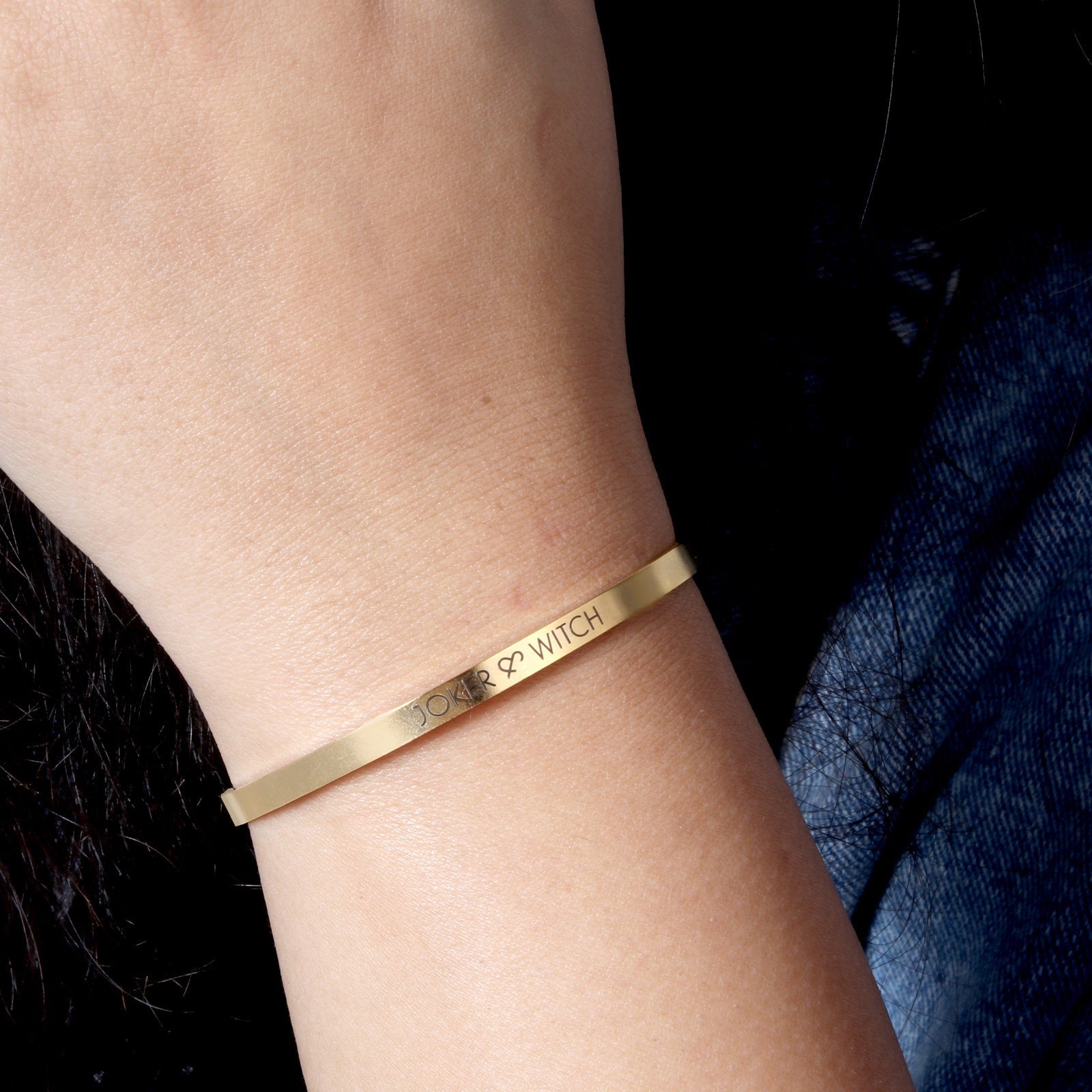 Joker & Witch Gold Cuff Band