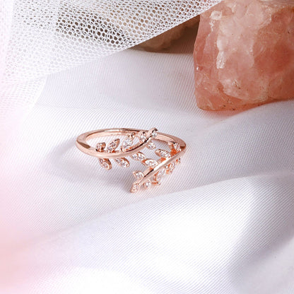 Falla Rhinestones Rose Gold Ring