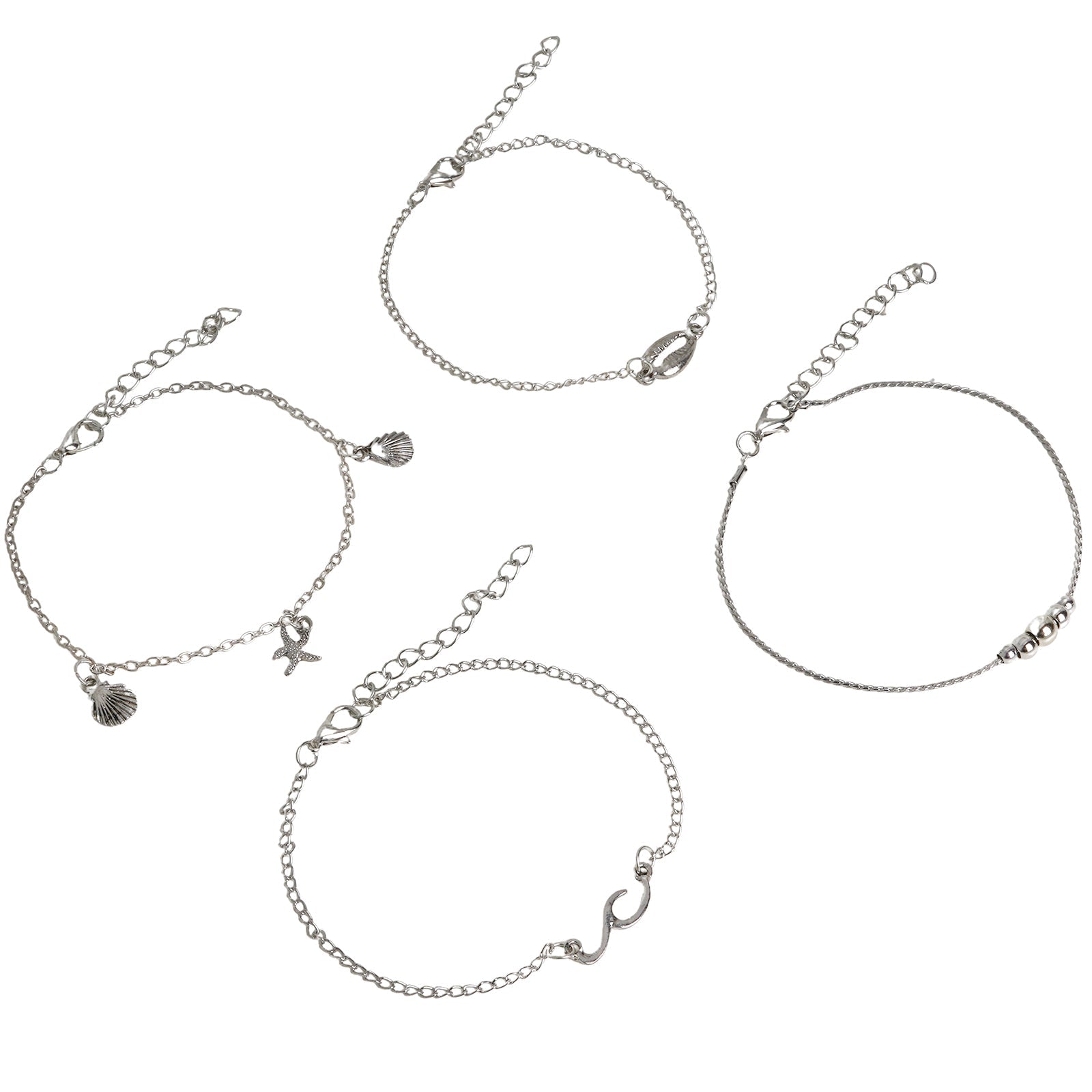 Take me to the beach Silver Anklet
