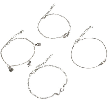 Take me to the beach Silver Anklet