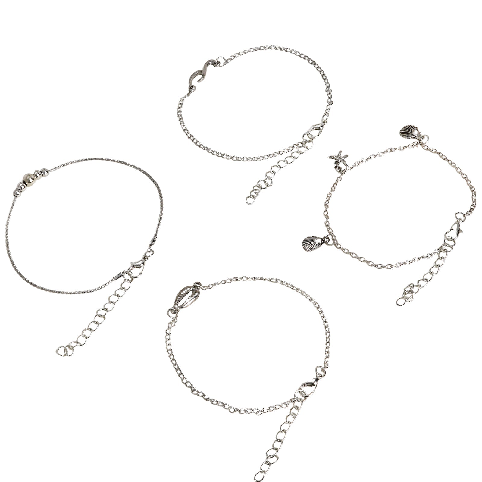 Take me to the beach Silver Anklet