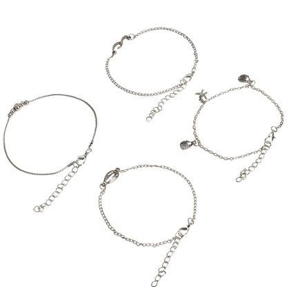 Take me to the beach Silver Anklet