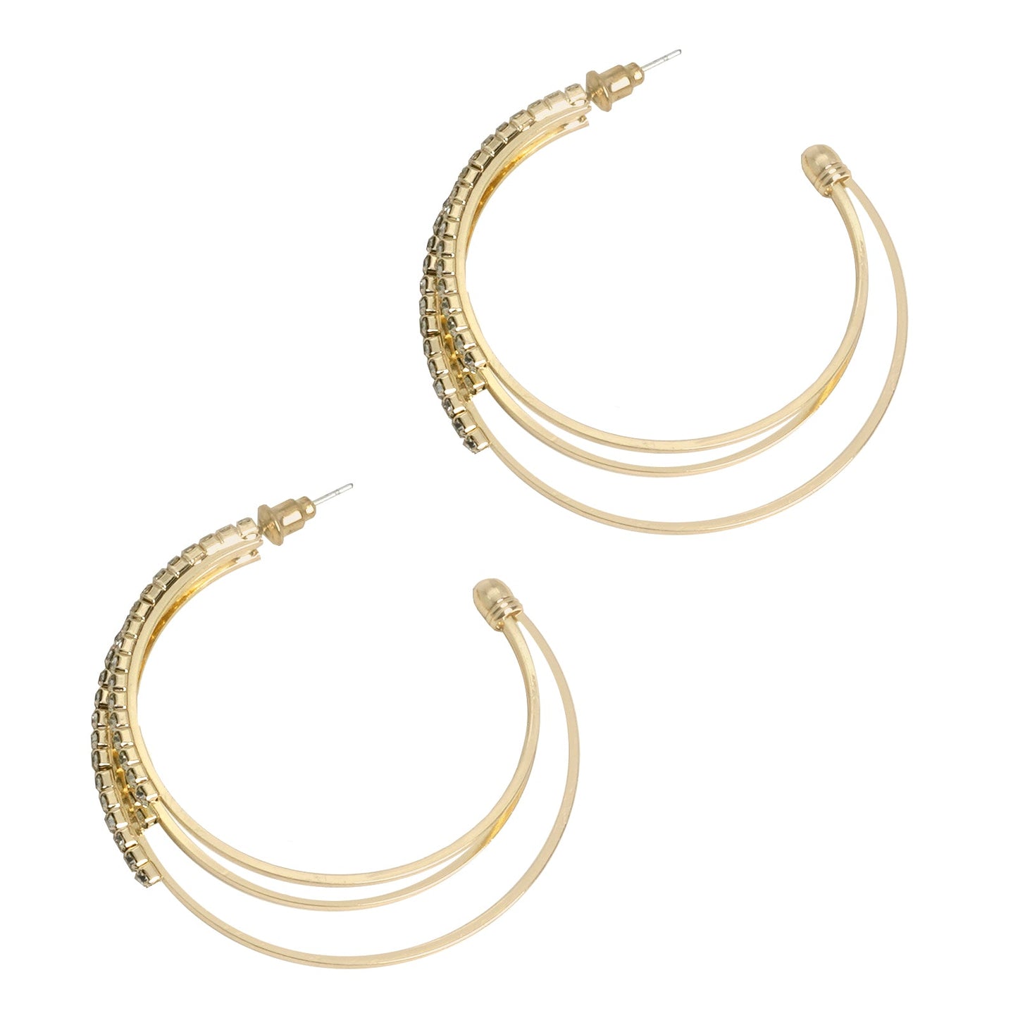 Saturday Night Gold Hoops