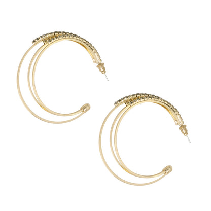 Saturday Night Gold Hoops