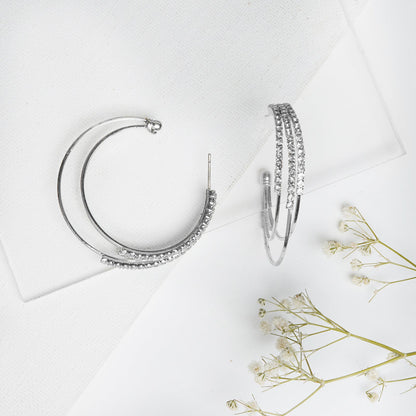 Saturday Night Silver Hoops