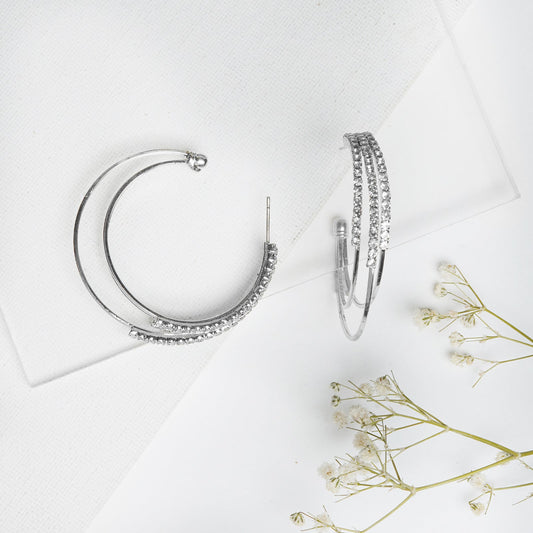 Saturday Night Silver Hoops