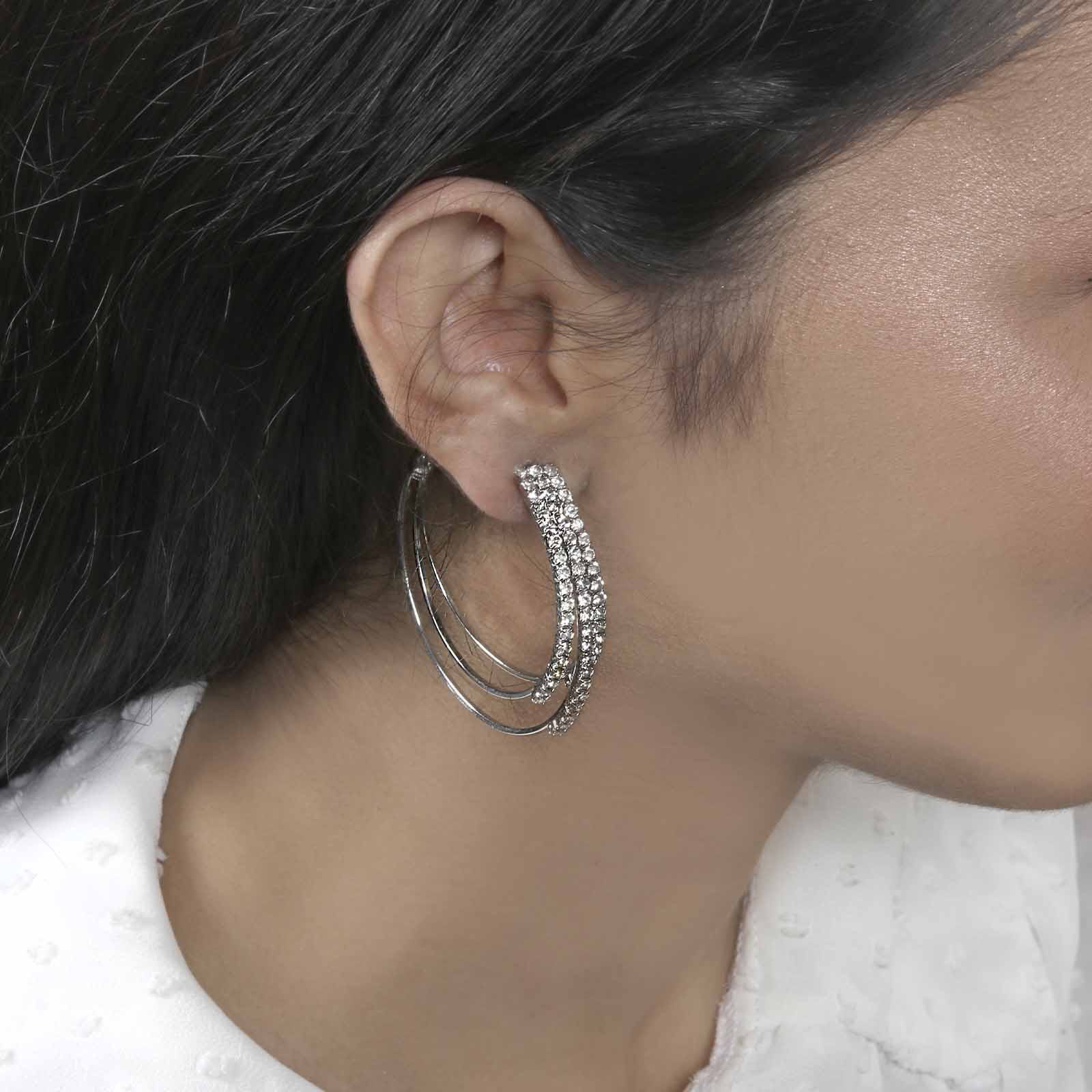 Saturday Night Silver Hoops
