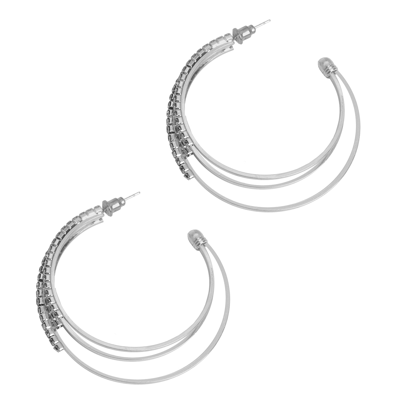 Saturday Night Silver Hoops