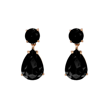 Glam Up Black Drop Earrings
