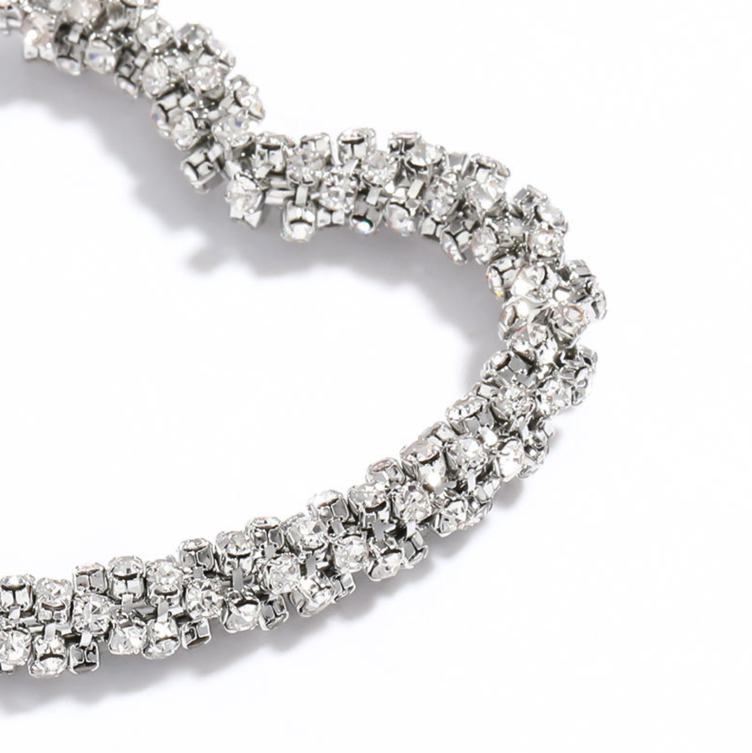 I Heart You Silver Bling Earrings