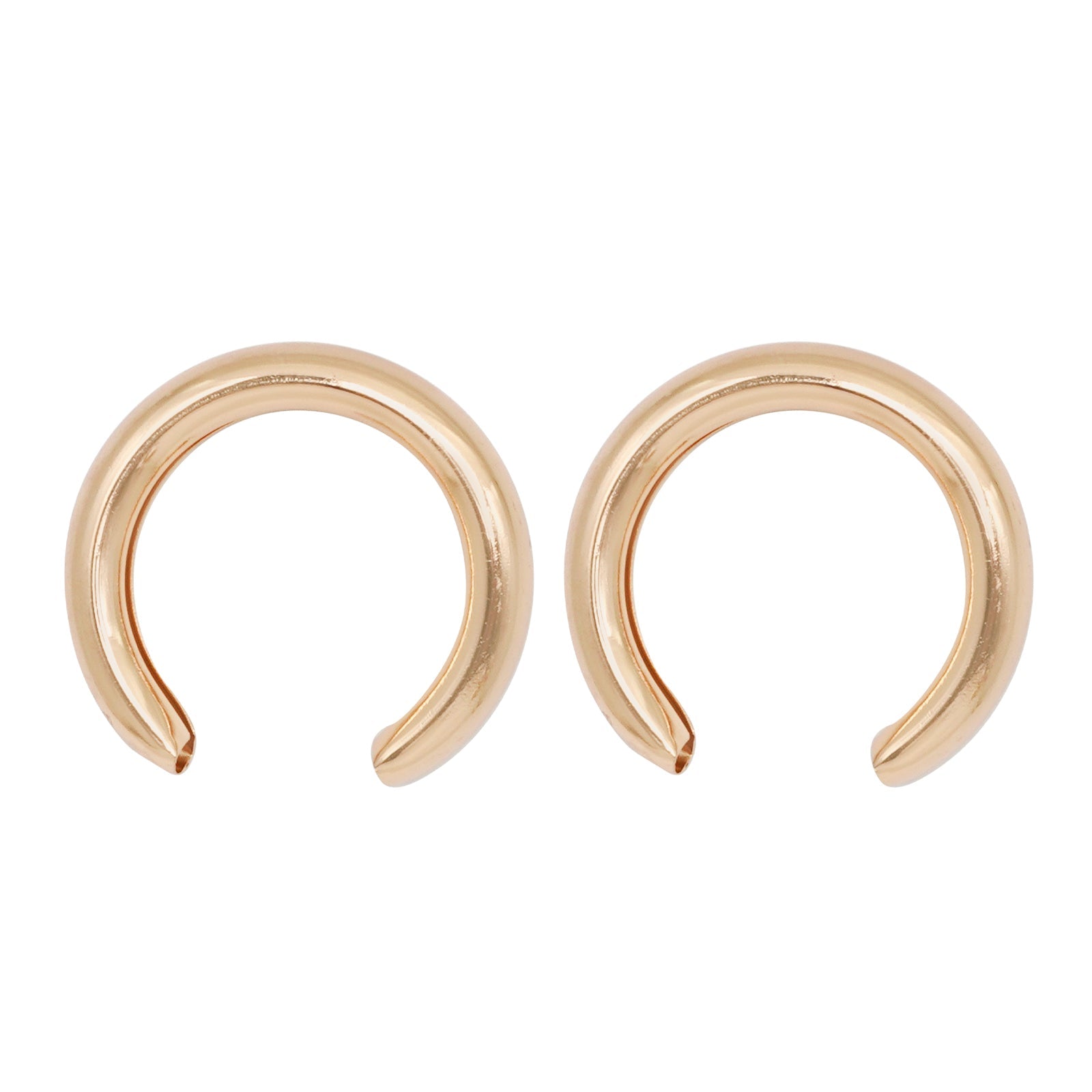 Half Moon Gold Earrings
