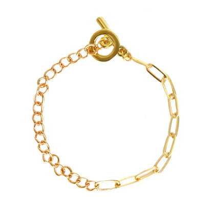 Toggle Gold Chain Set of 5 Bracelets
