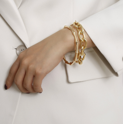Nadia Gold Set of 2 Bracelets