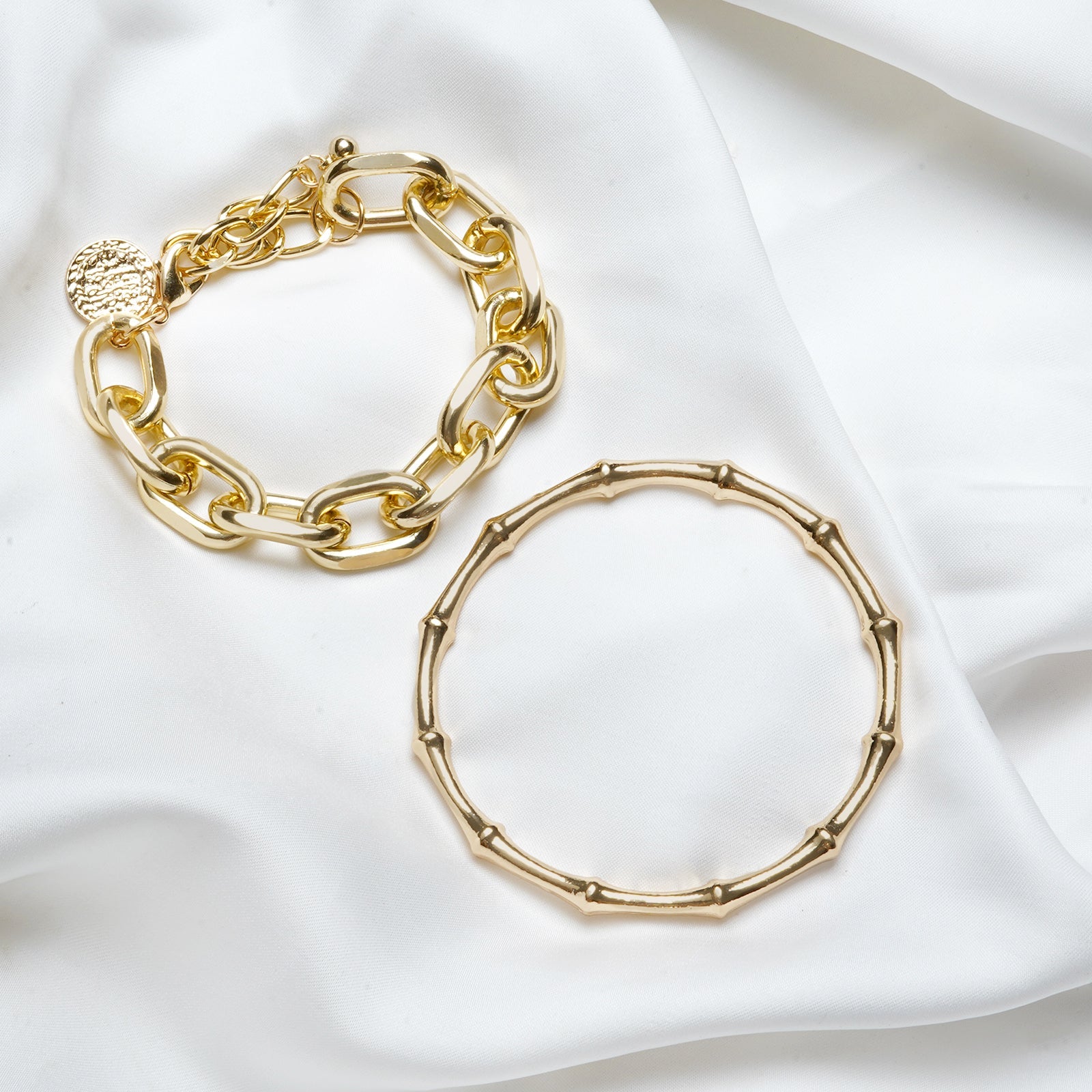 Nadia Gold Set of 2 Bracelets