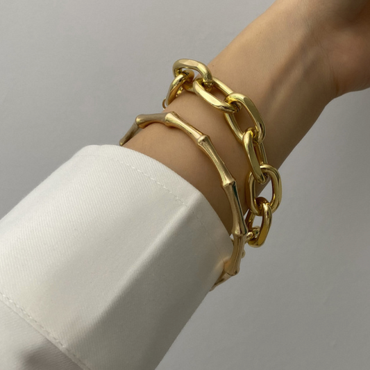 Nadia Gold Set of 2 Bracelets