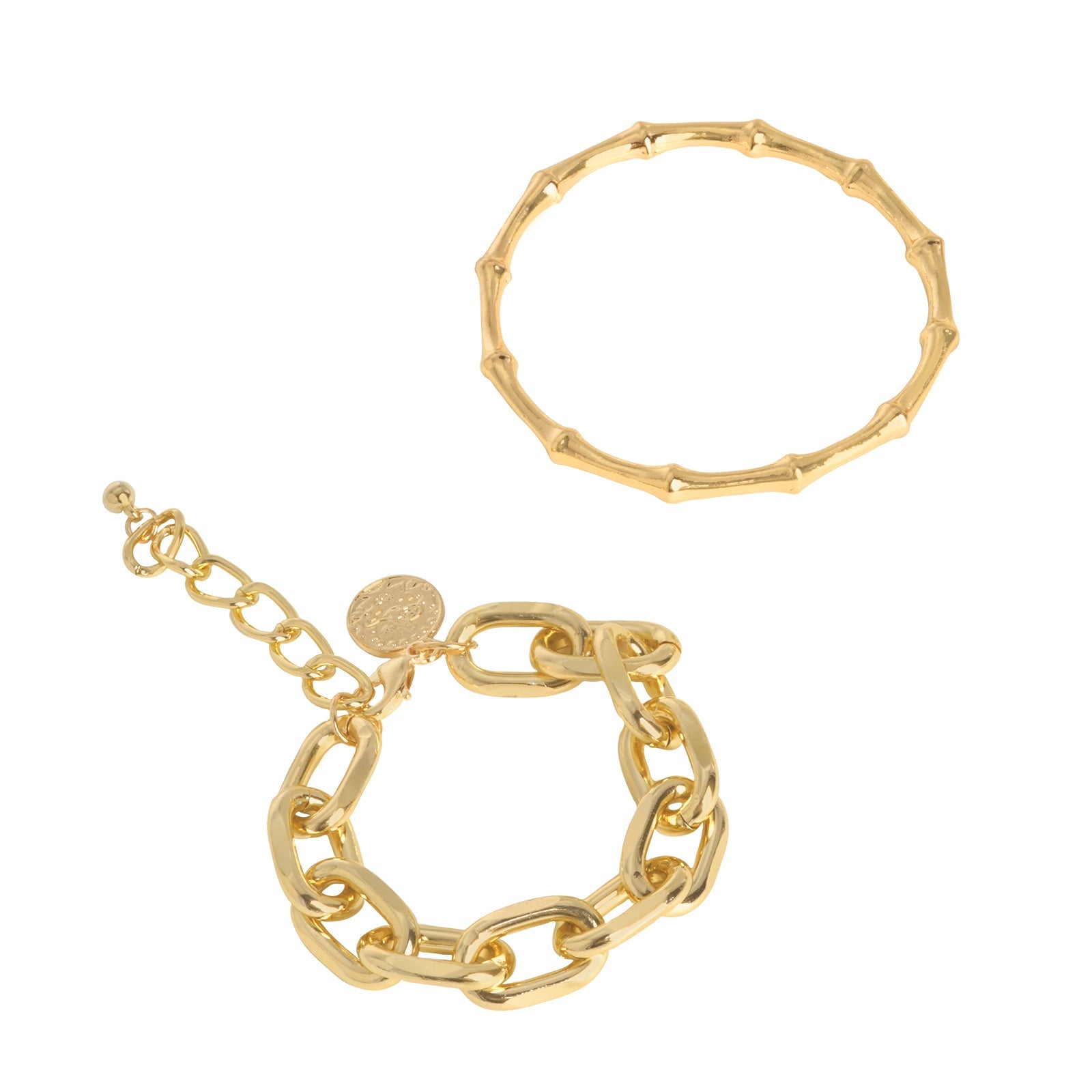 Nadia Gold Set of 2 Bracelets