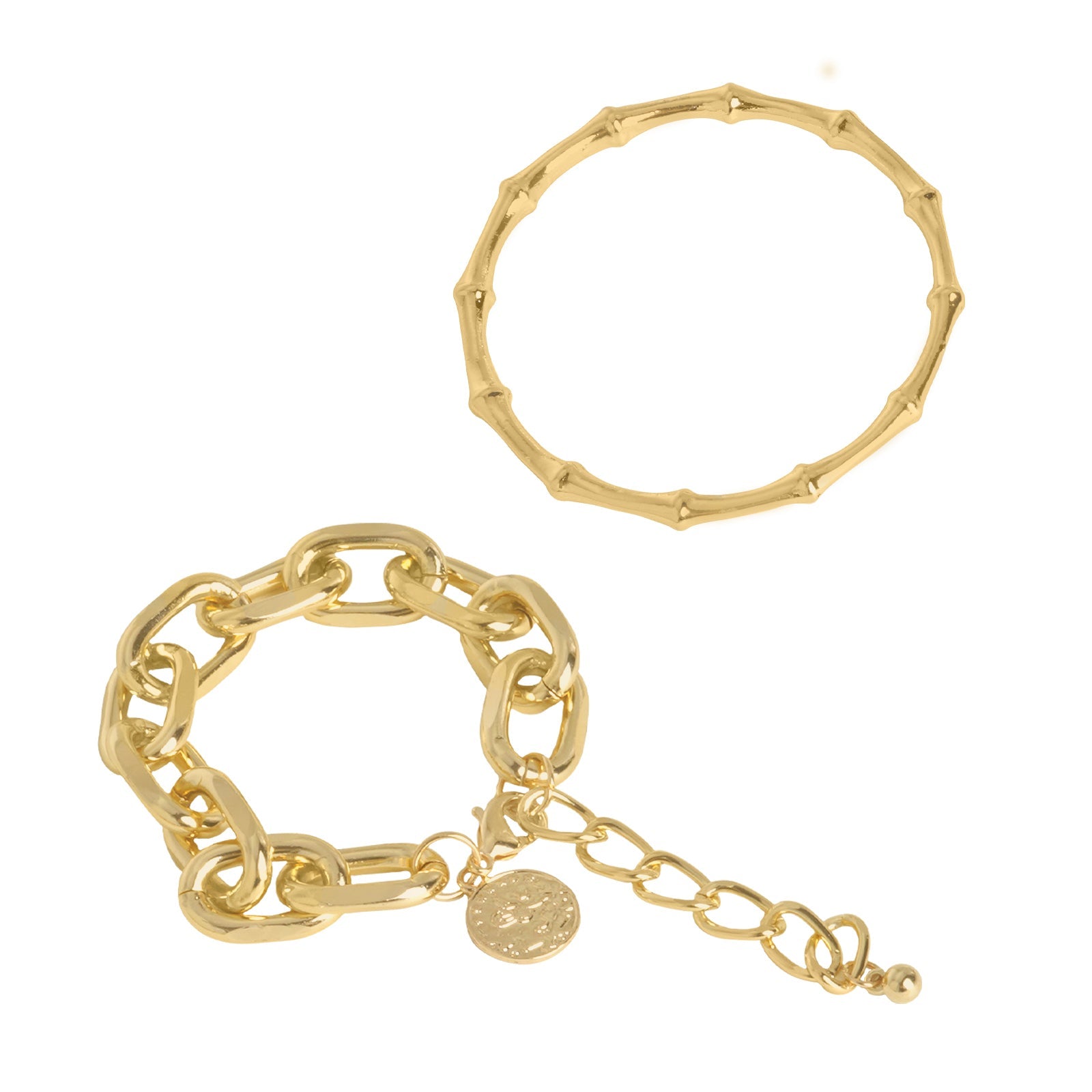 Nadia Gold Set of 2 Bracelets
