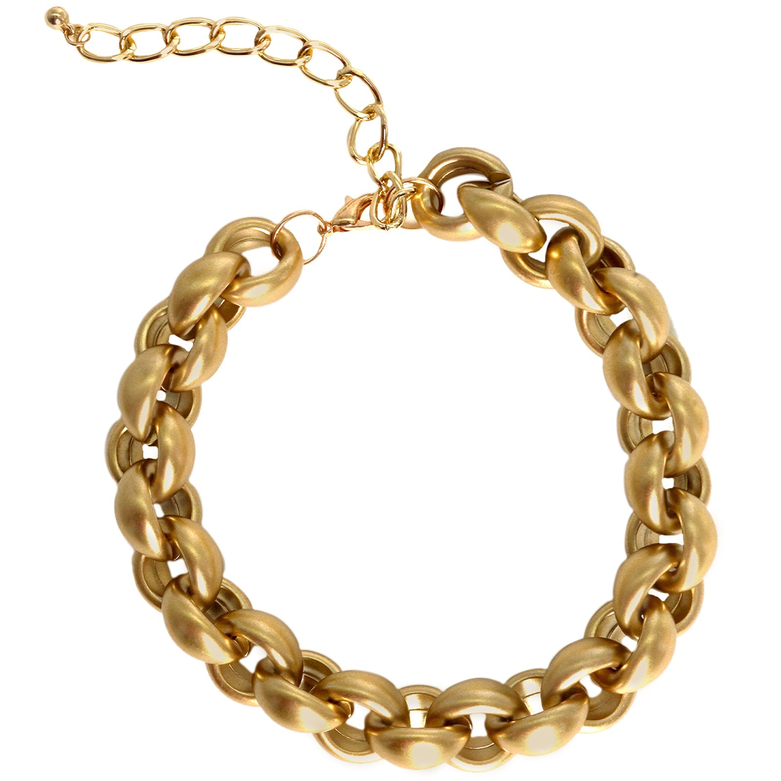Pretty Please Chain Link Gold Necklace