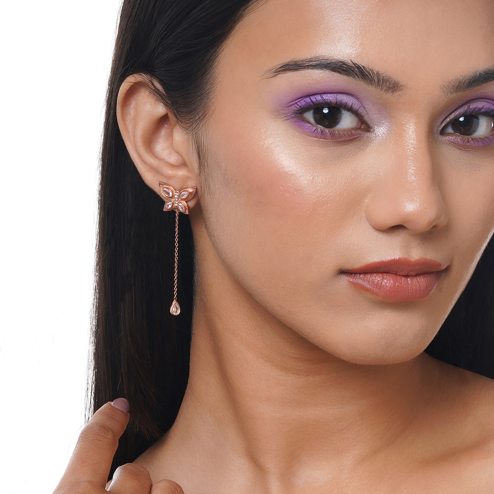 Annabella Rosegold Earring
