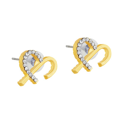 Solara Monogram Gold Earring