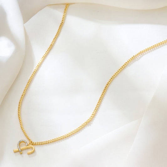 Orianna Monogram Gold Necklace