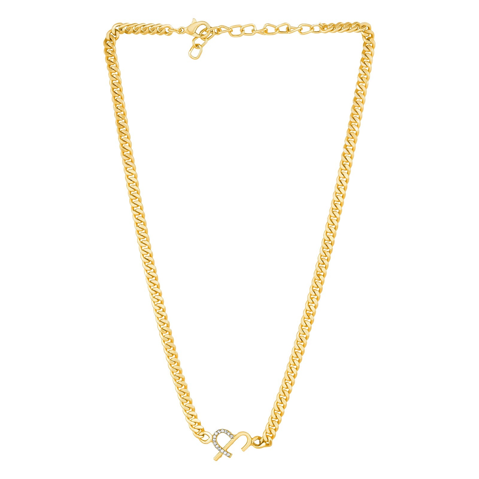 Aureia Monogram Gold Necklace