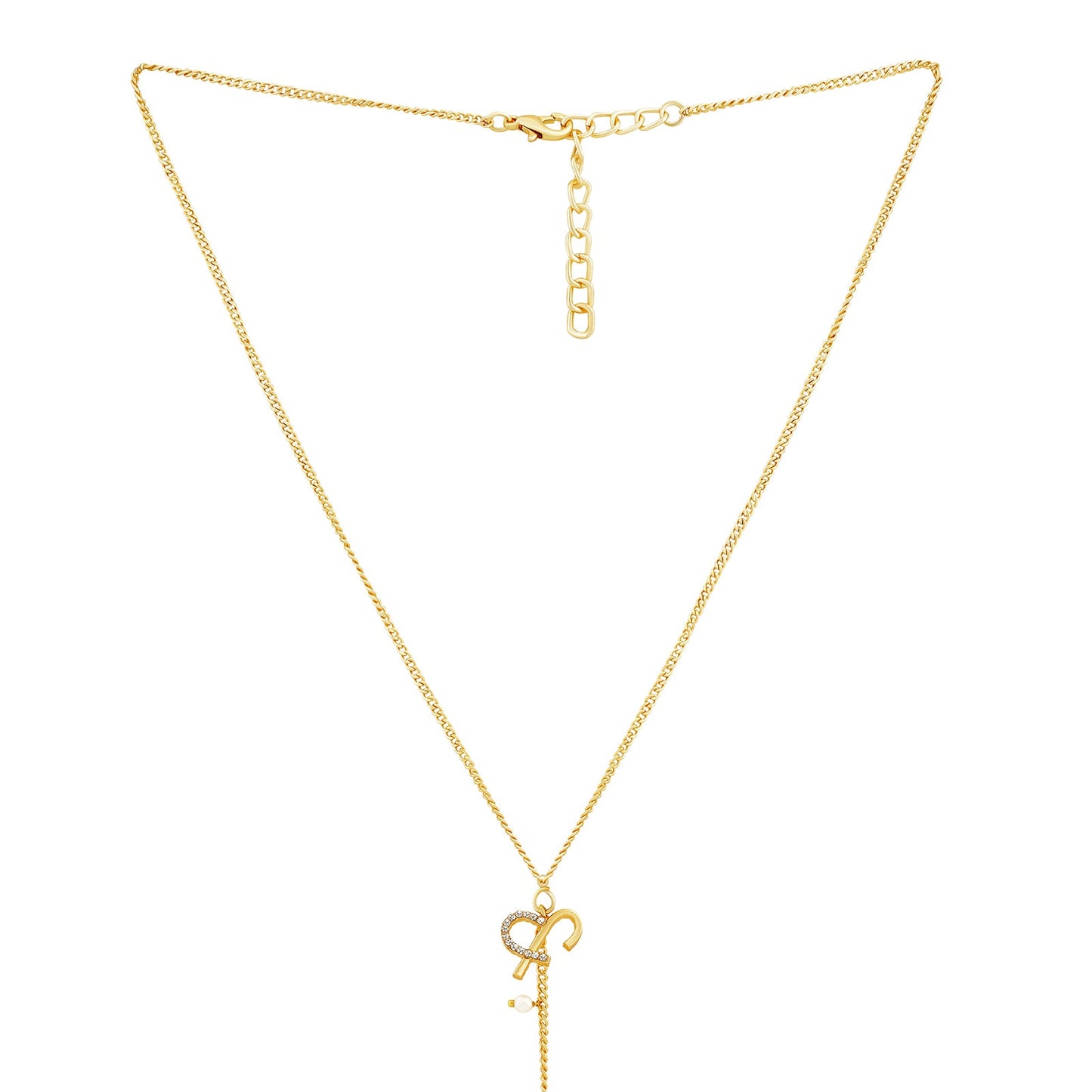 Helia Monogram Gold Necklace
