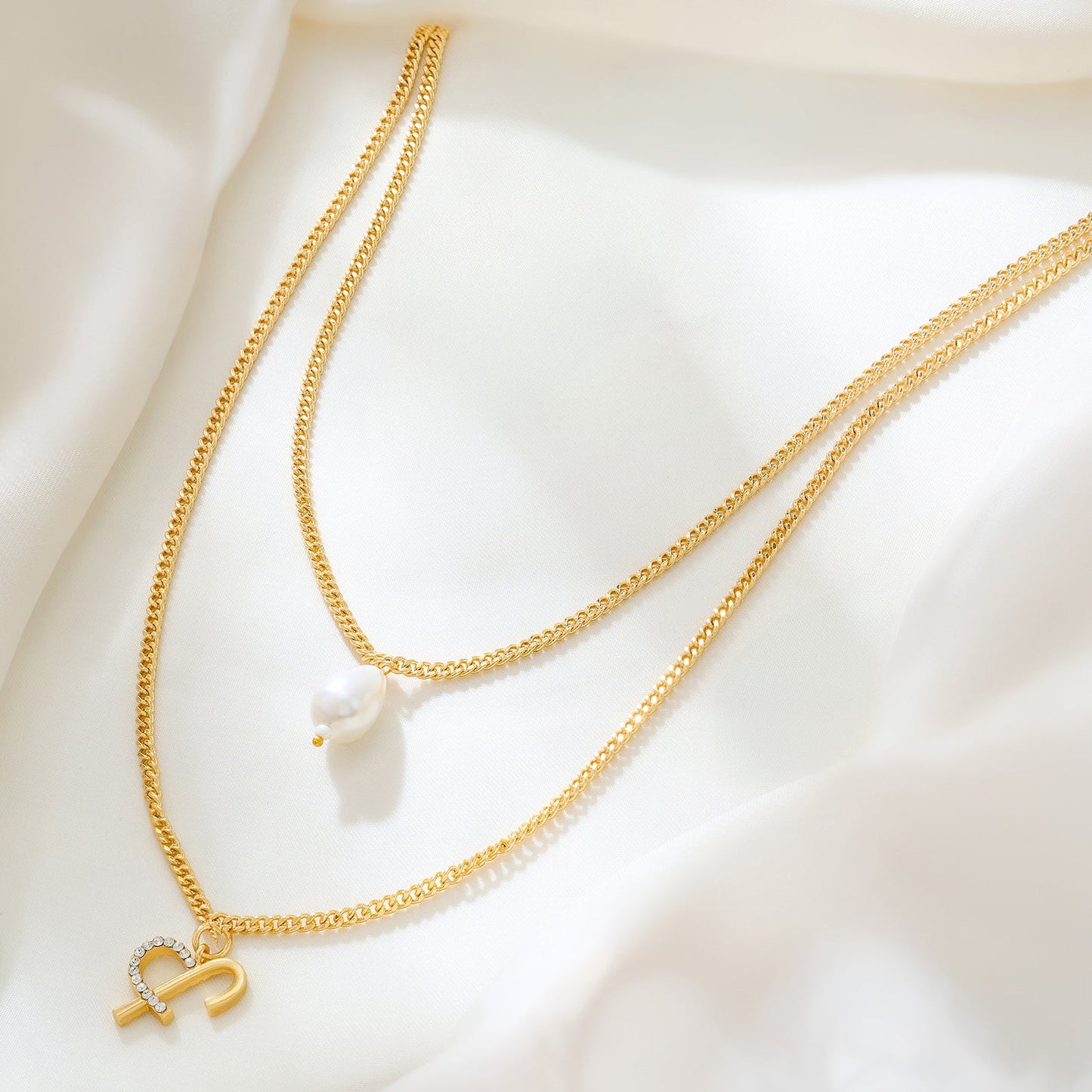Aetheria Monogram Gold Necklace
