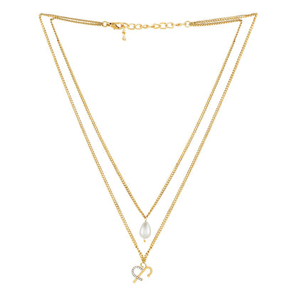 Aetheria Monogram Gold Necklace