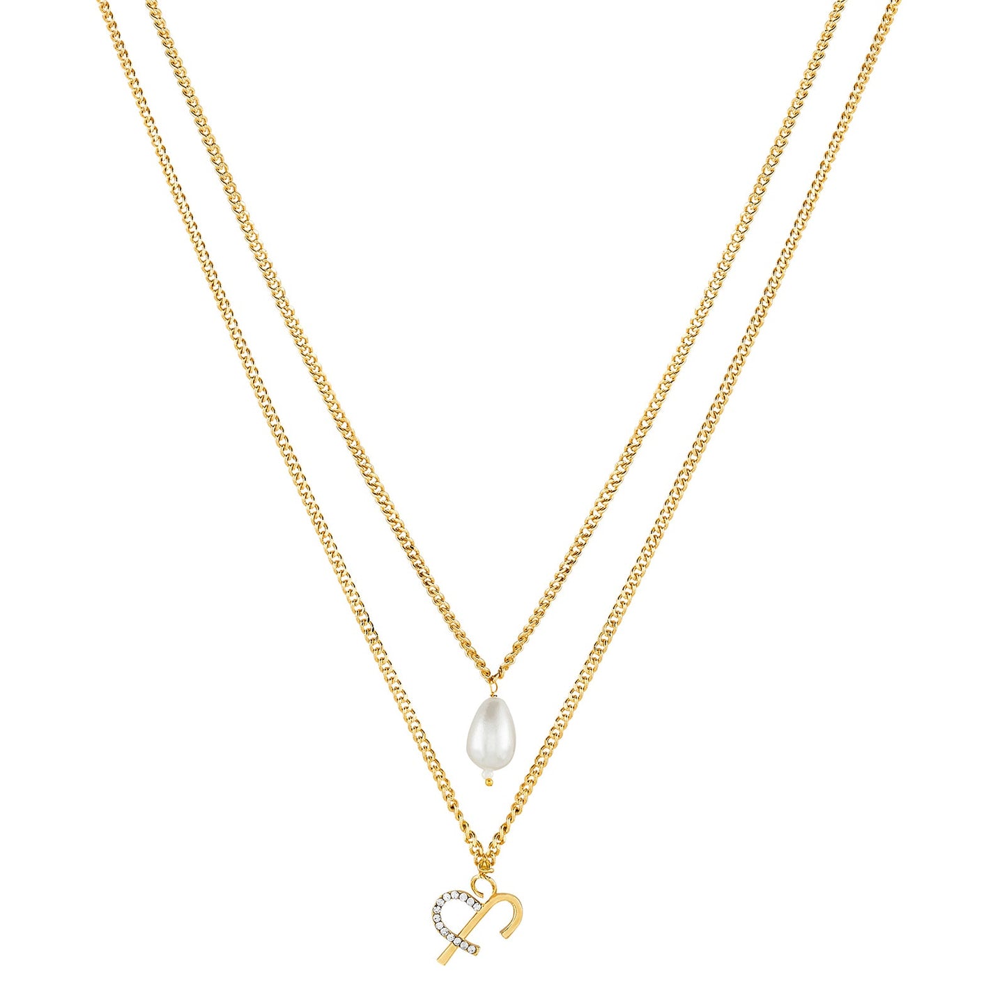 Aetheria Monogram Gold Necklace