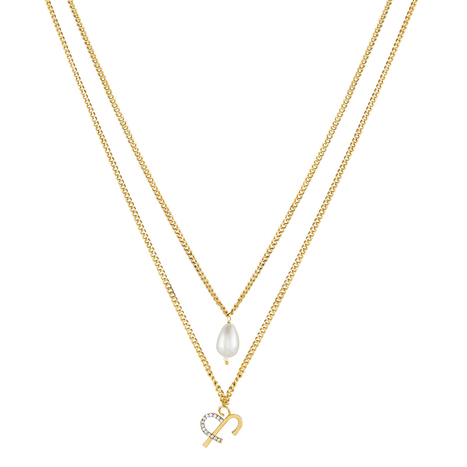 Aetheria Monogram Gold Necklace