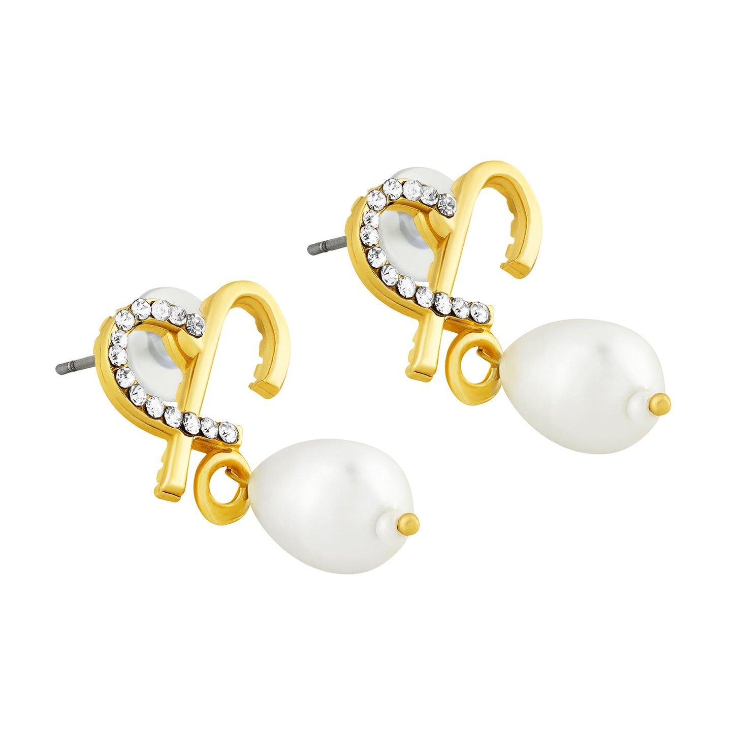 Celena Monogram Gold Earring