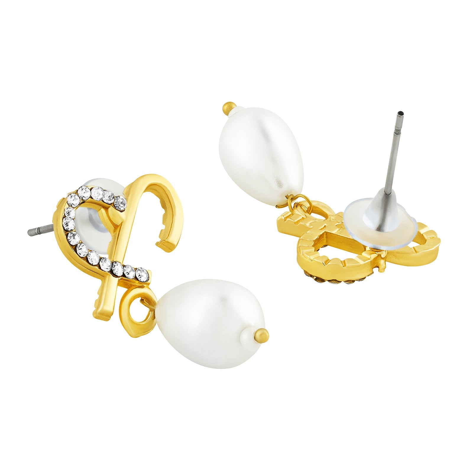 Celena Monogram Gold Earring