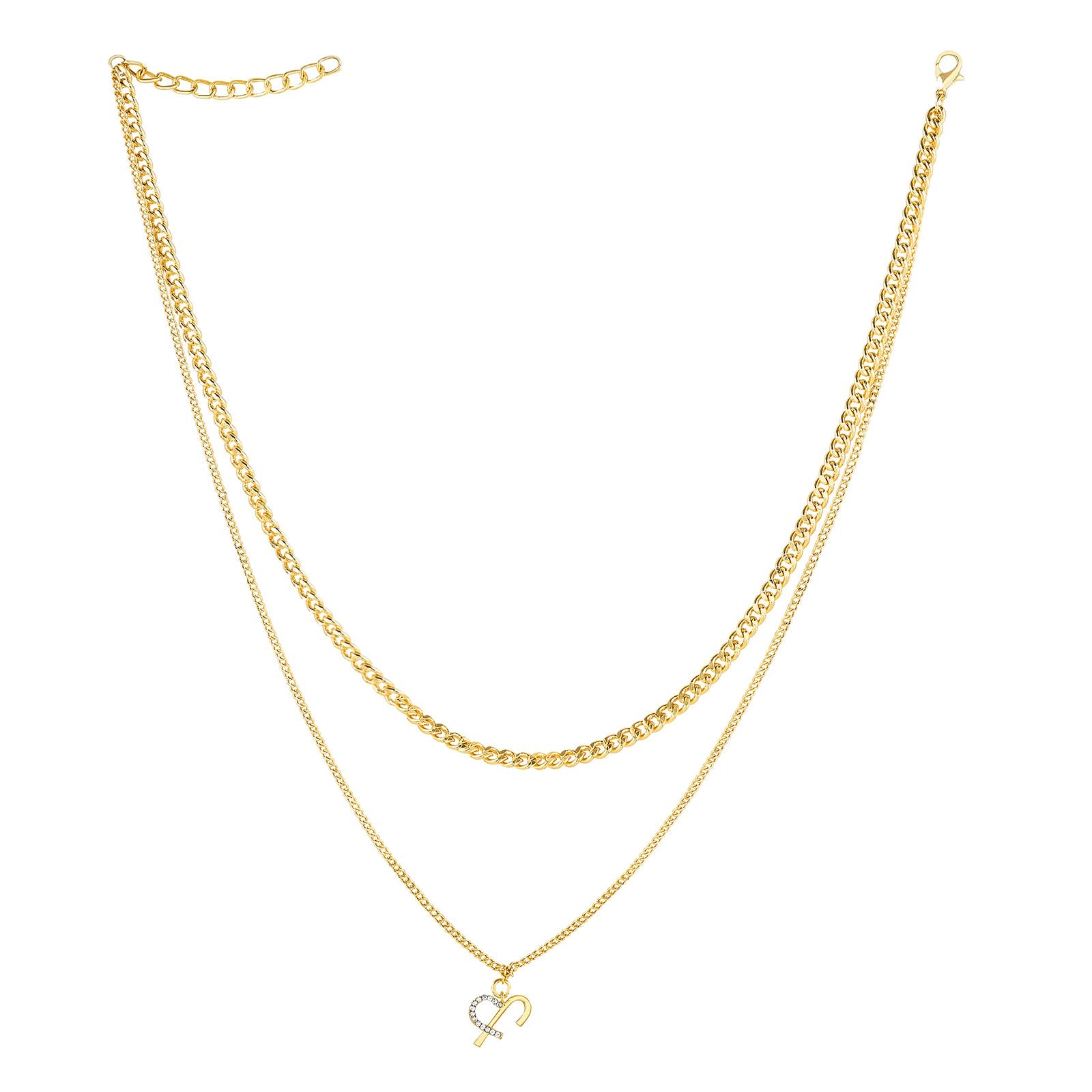 Luciya Monogram Gold Necklace