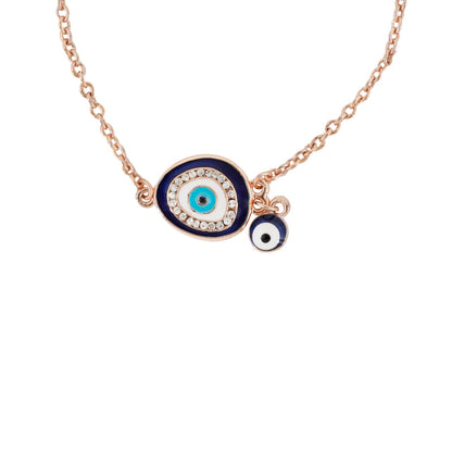 Minimalist Blue Evil Eye Bracelet