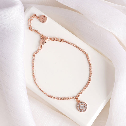 Shine Bright Rose Gold Bracelet Charm